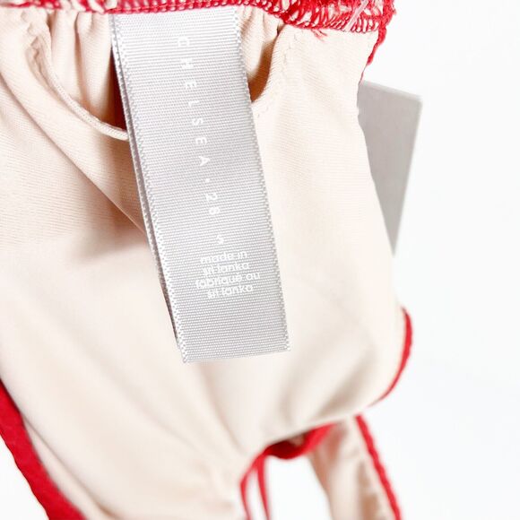 Chelsea28 NWT Easy Retro Bikini Top Red Size S - Picture 5 of 6